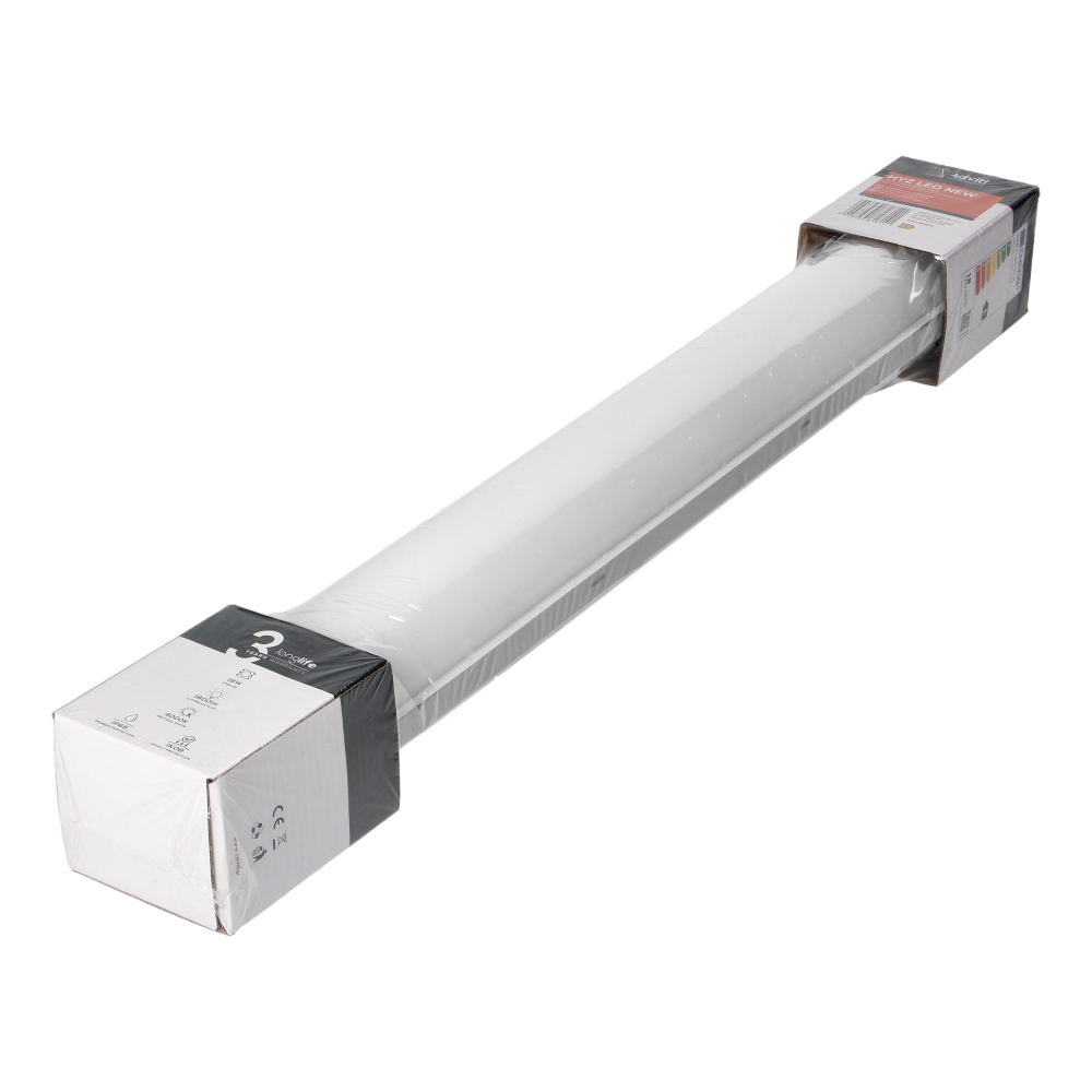 HYZ LED NEW 18W hermetic luminaire, 1800lm, IP65, IK08, 4000K, ABS/PC